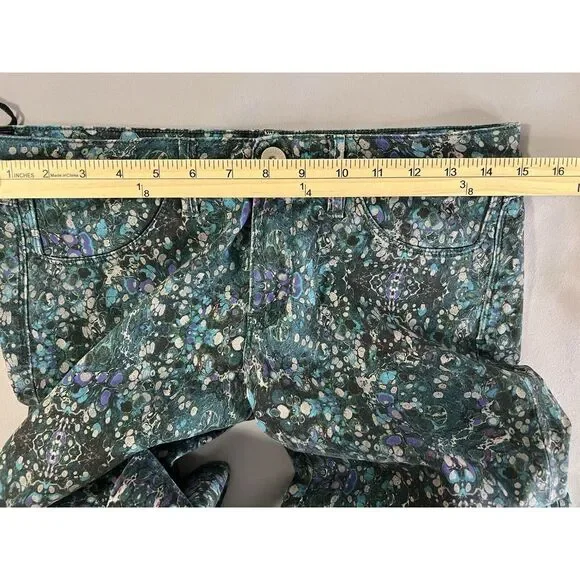 Haikure New Montreal Jeans Made In Italy Sz 30 Print Heart Blue‎ NWT - Picture 3 of 10